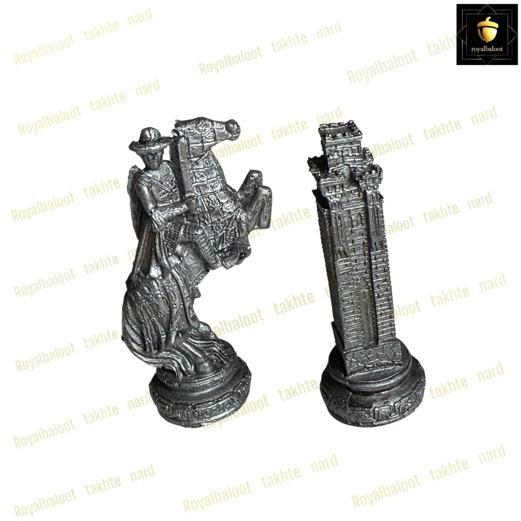 خرید مهره شطرنج پلی استری طرح عثمانی کد 494 خرید مهره شطرنج پلی استری طرح عثمانی