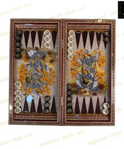 خرید تخته نرد خاتم نقاشی خسرو و شیرین سه بعدی