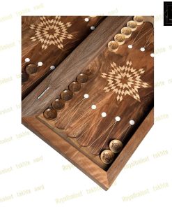 خرید تابلو تخته نرد گردو منبت گلستان