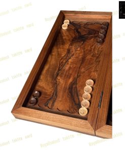 خرید تابلو تخته نرد گردو منبت ایران 60 سانتی