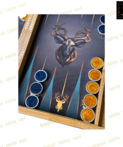 خرید تخته نرد مدرن طرح گوزن کد 519 خرید تخته نرد مدرن طرح گوزن کد