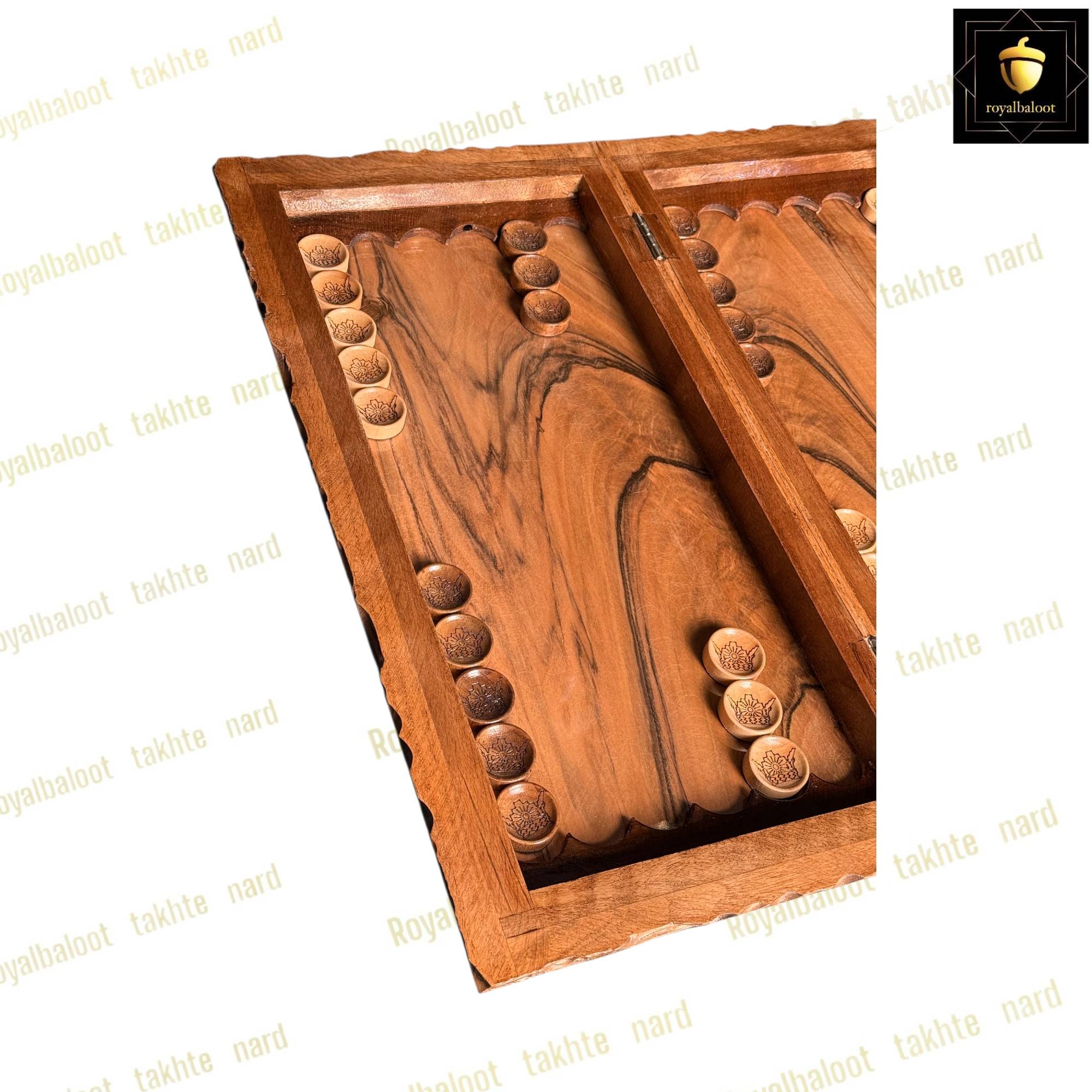 خرید تخته نرد گردو دور منبت انگور ریشه کد 526 خرید تخته نرد گردو دور منبت انگور ریشه