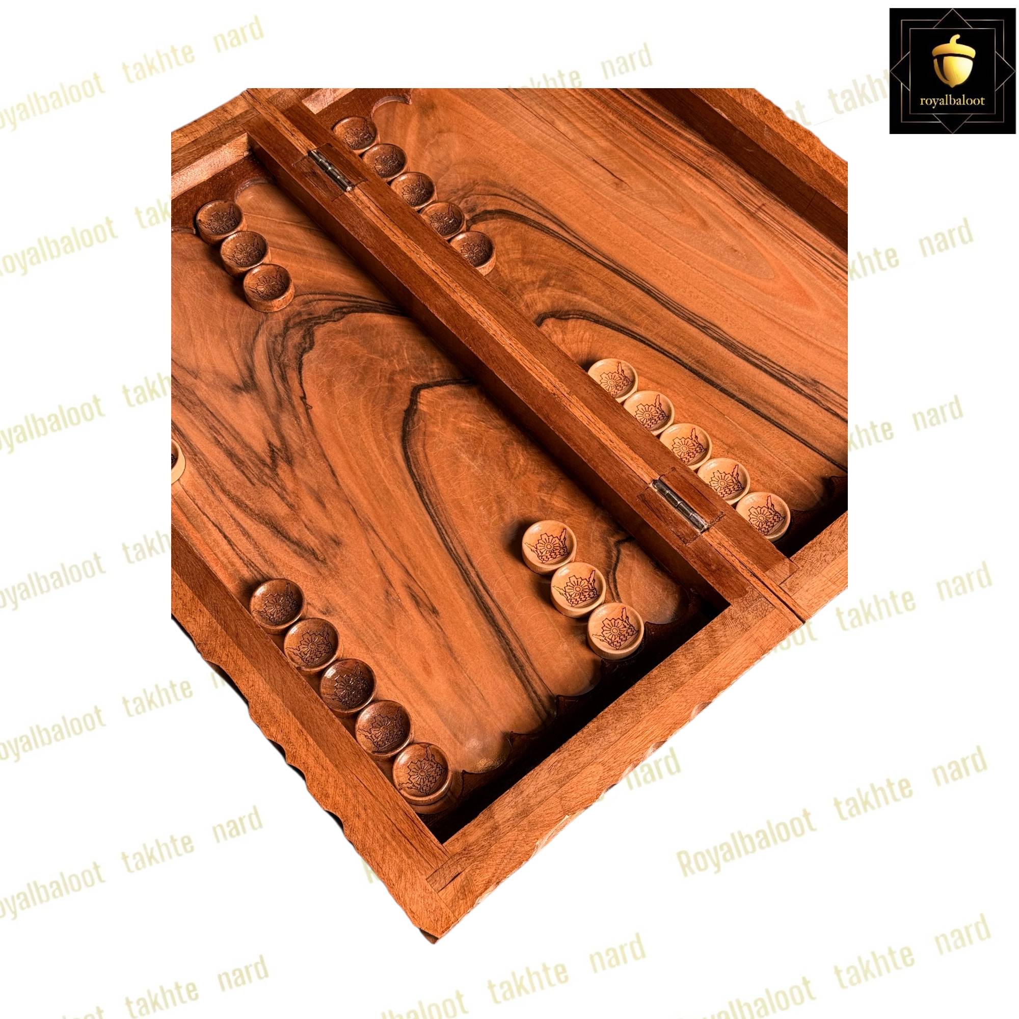 خرید تخته نرد گردو دور منبت انگور ریشه کد 526 خرید تخته نرد گردو دور منبت انگور ریشه