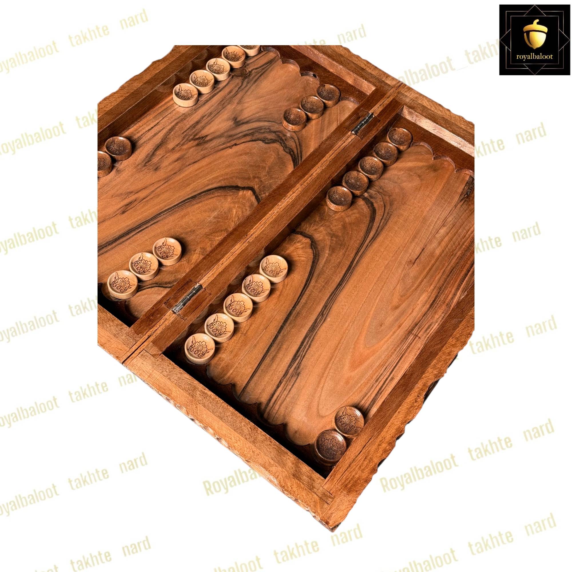 خرید تخته نرد گردو دور منبت انگور ریشه کد 526 خرید تخته نرد گردو دور منبت انگور ریشه