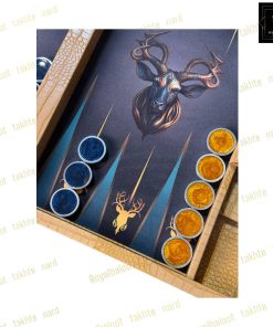 خرید تخته نرد مدرن طرح گوزن کد 519 خرید تخته نرد مدرن طرح گوزن