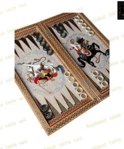 خرید تخته نرد خاتم نقاشی چوگان سه بعدی اعلا کد 522 خرید تخته نرد خاتم نقاشی چوگان سه بعدی اعلا