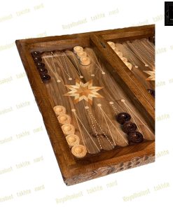 خرید تخته نرد گردو دور منبت انگور