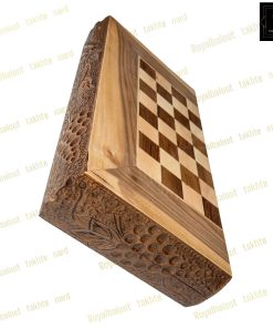 خرید تخته نرد گردو دور منبت انگور