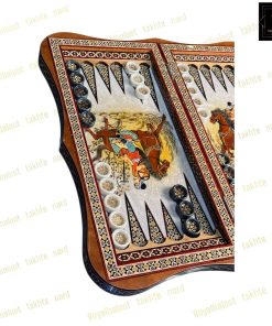 خرید تخته نرد خاتم نقاشی چوگان سه بعدی دالبری کد 523 خرید تخته نرد خاتم نقاشی چوگان سه بعدی دالبری