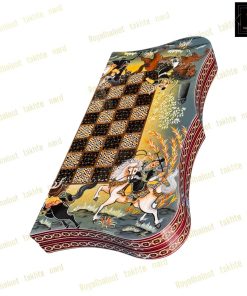 خرید تخته نرد خاتم نقاشی چوگان سه بعدی دالبری