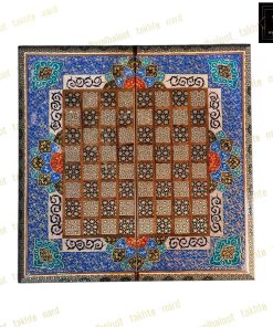 خرید تخته نرد خاتم نقاشی تذهیب اسلیمی