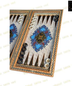 خرید تخته نرد خاتم نقاشی تذهیب کلکسیونی