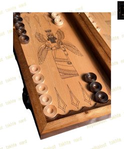 خرید تخته نرد راش طرح اهورا مزدا کد 532