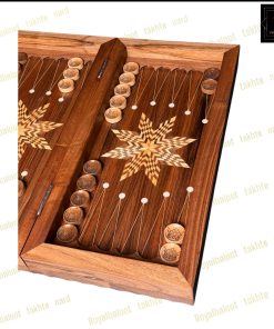 خرید تابلو تخته نرد گردو منبت فروهر کد 534