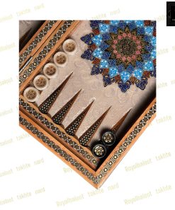 خرید تخته نرد خاتم نقاشی تذهیب سلطنتی کد 528