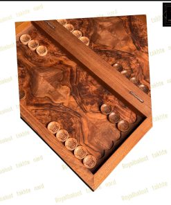 خرید تابلو تخته نرد گردو منبت مرد اسب سوار کد 538