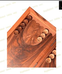 خرید تابلو تخته نرد گردو منبت زن جنگجو کد 539