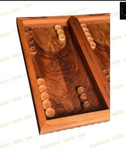 خرید تابلو تخته نرد گردو منبت زن جنگجو کد 539