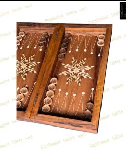 خرید تابلو تخته نرد گردو منبت اسب کد 536