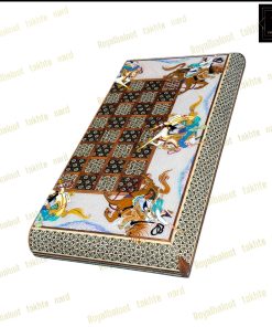 خرید تخته نرد خاتم نقاشی چوگان صدفی کد 540