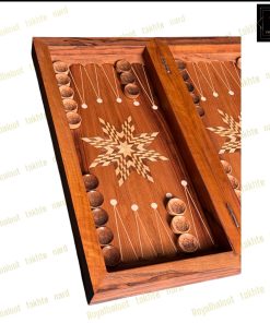 خرید تابلو تخته نرد گردو منبت اسب کد 536