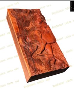 خرید تابلو تخته نرد گردو منبت اسب 60 سانتی کد 357