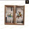 خرید تخته نرد خاتم نقاشی چوگان صدفی کد 540