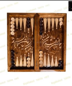 خرید تخته نرد راش معرق شعر پارسی کد 546