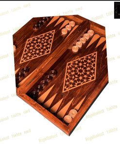 خرید تخته نرد چوب راش معرق لوزی کد 547