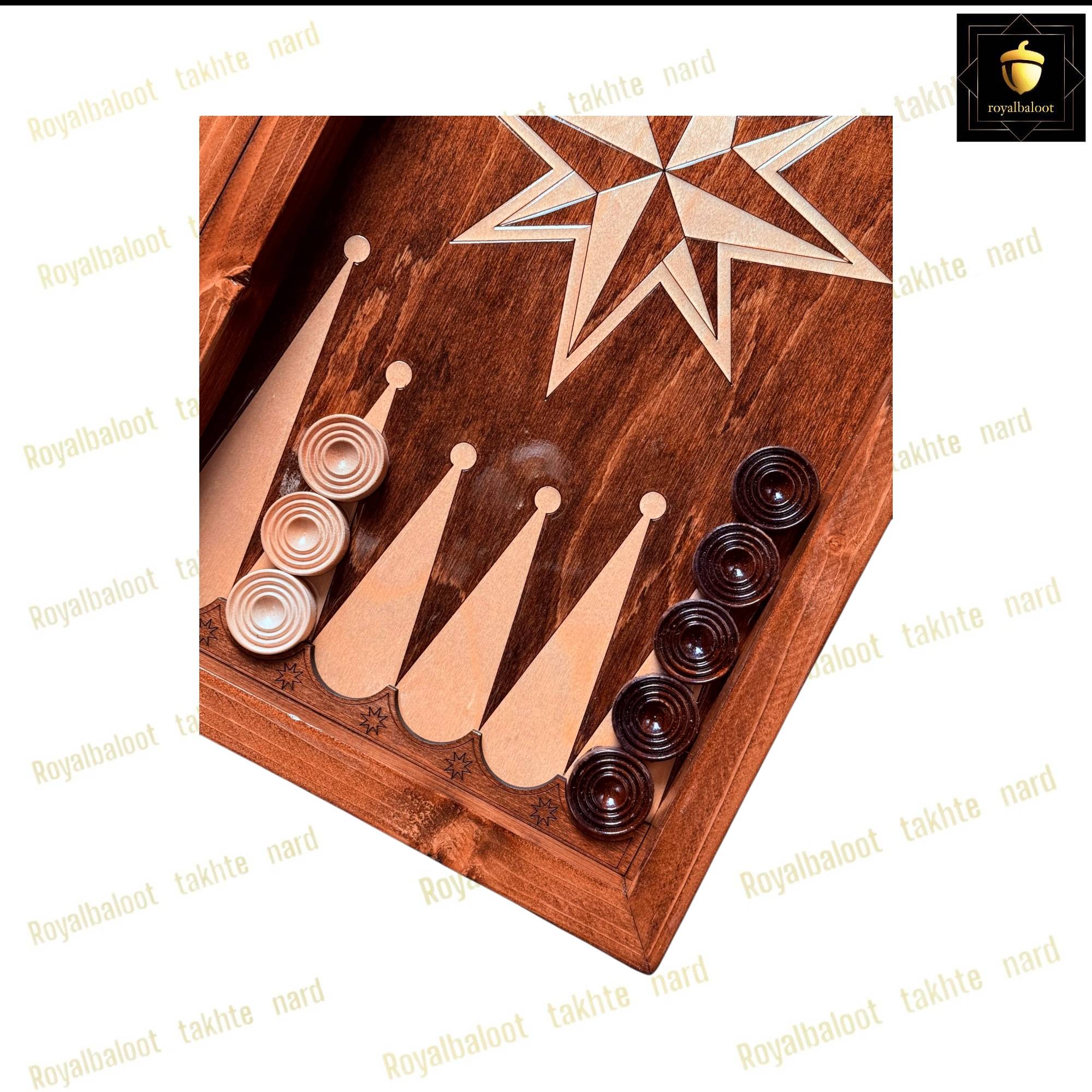 خرید تخته نرد راش معرق ستاره هشت پر کد 548 خرید تخته نرد راش معرق ستاره هشت پر کد 548