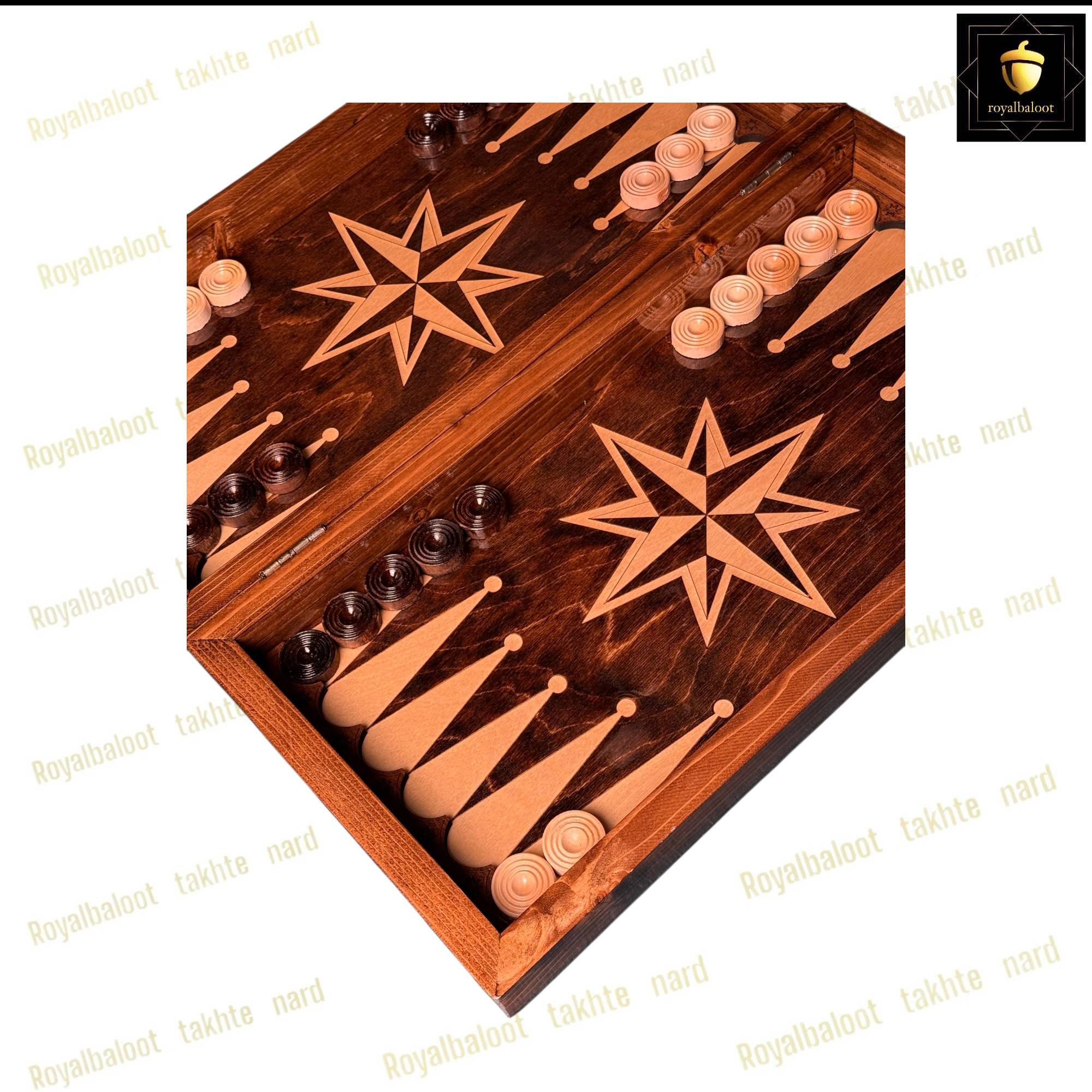 خرید تخته نرد راش معرق ستاره هشت پر کد 548 خرید تخته نرد راش معرق ستاره هشت پر کد 548