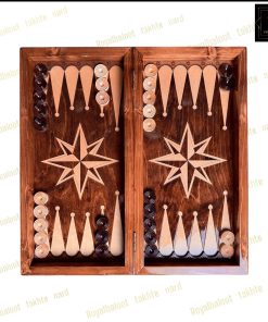 خرید تخته نرد راش معرق ستاره هشت پر کد 548