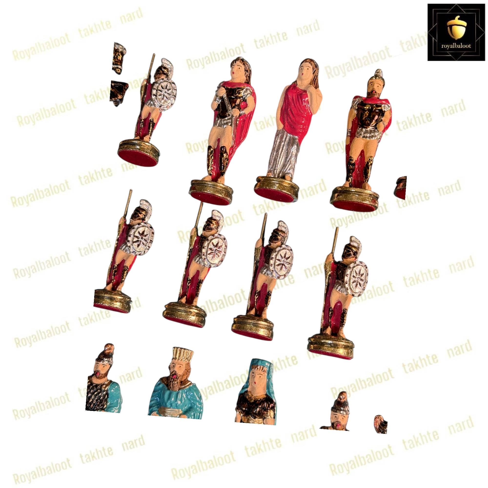 خرید مهره شطرنج فلزی رنگی مدل ایرانی کد 529 خرید مهره شطرنج فلزی رنگی مدل ایرانی