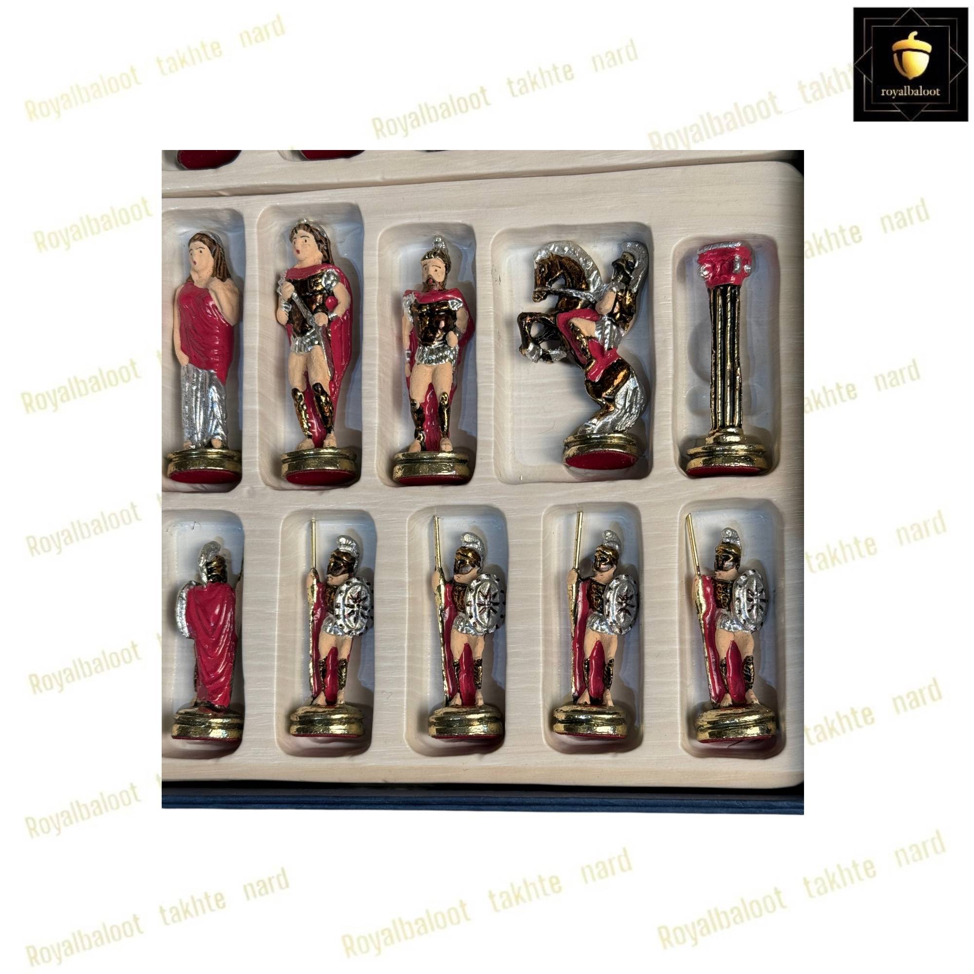 خرید مهره شطرنج فلزی رنگی مدل ایرانی کد 529 خرید مهره شطرنج فلزی رنگی مدل ایرانی