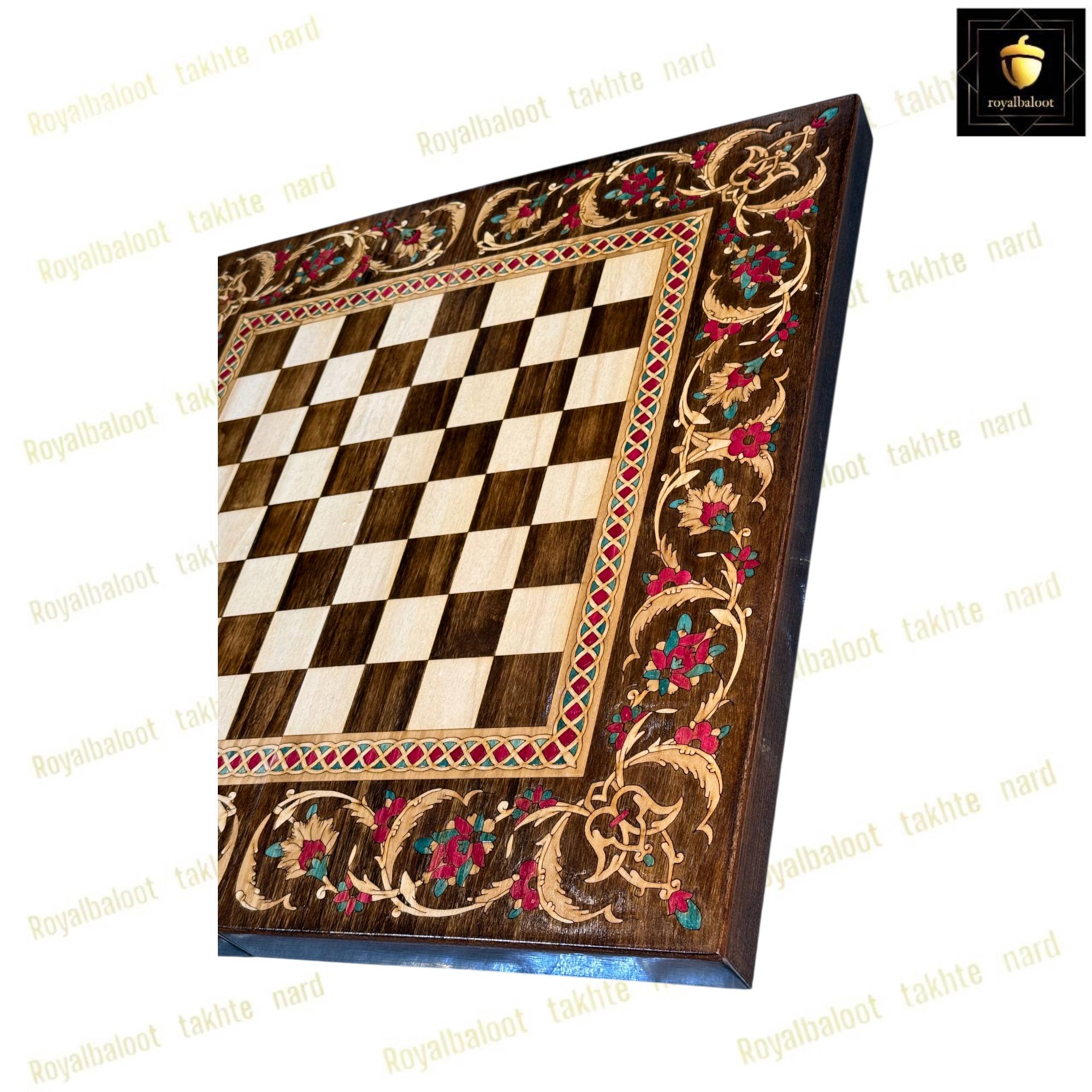 خرید تخته نرد راش معرق اسب طلایی کد 550 خرید تخته نرد راش معرق اسب طلایی کد 550