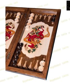 خرید تخته نرد راش معرق اسب سرخ کد 549 خرید تخته نرد راش معرق اسب سرخ کد 549