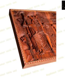 خرید تابلو تخته نرد منبت داریوش هخامنشی 60 سانتی کد 555