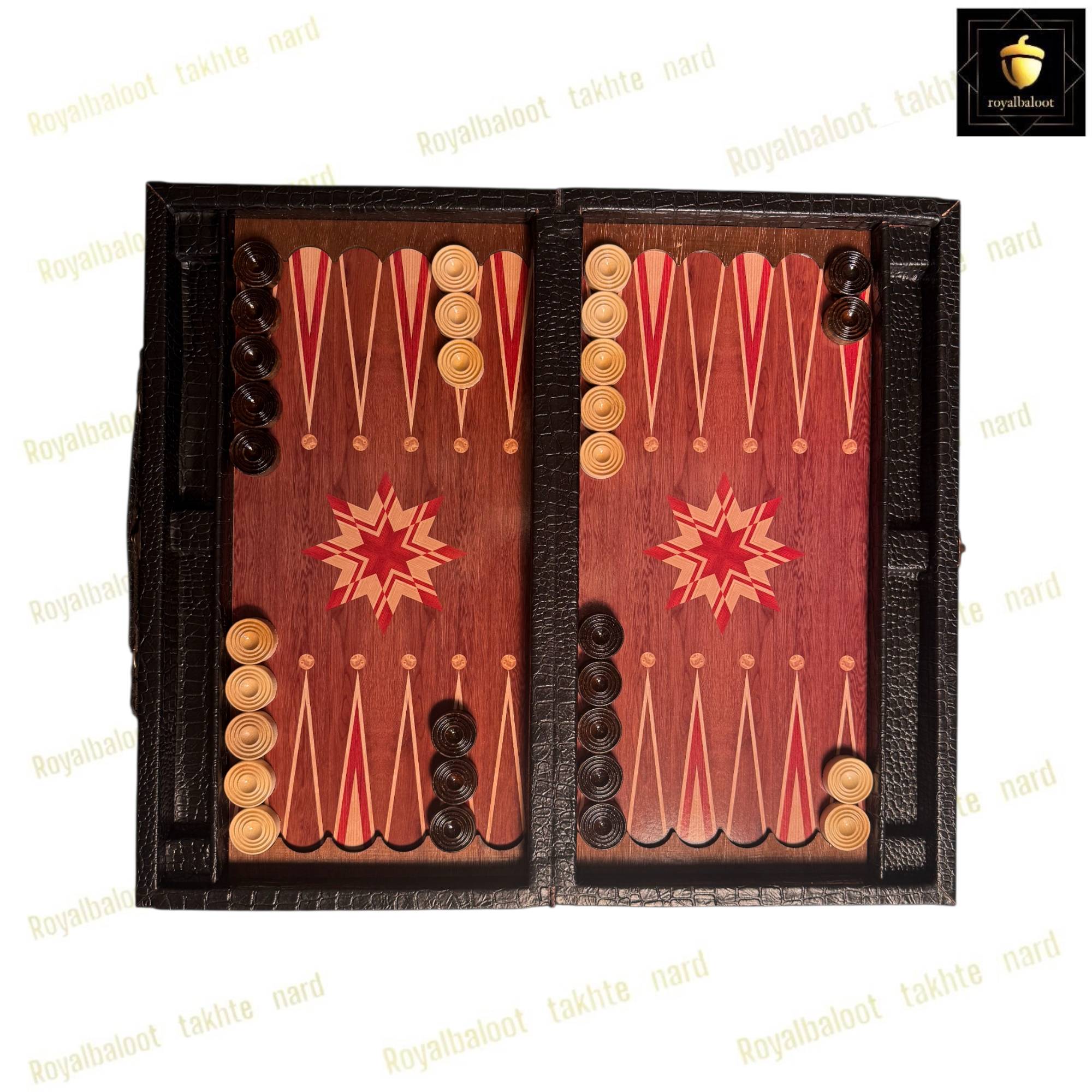 خرید تخته نرد چرمی طرح کلاسیک کد 559 خرید تخته نرد چرمی طرح کلاسیک کد 559