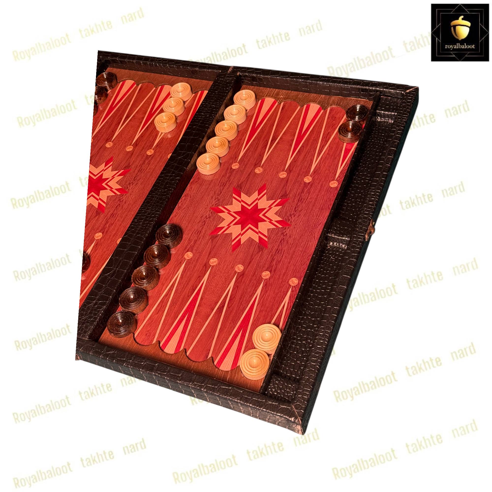 خرید تخته نرد چرمی طرح کلاسیک کد 559 خرید تخته نرد چرمی طرح کلاسیک کد 559