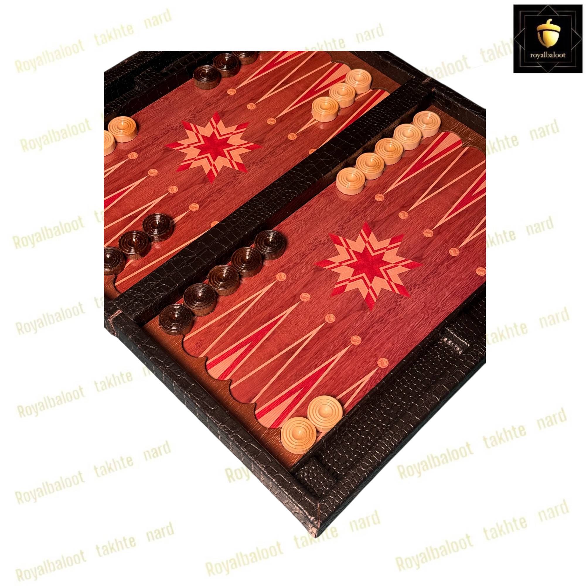 خرید تخته نرد چرمی طرح کلاسیک کد 559 خرید تخته نرد چرمی طرح کلاسیک کد 559