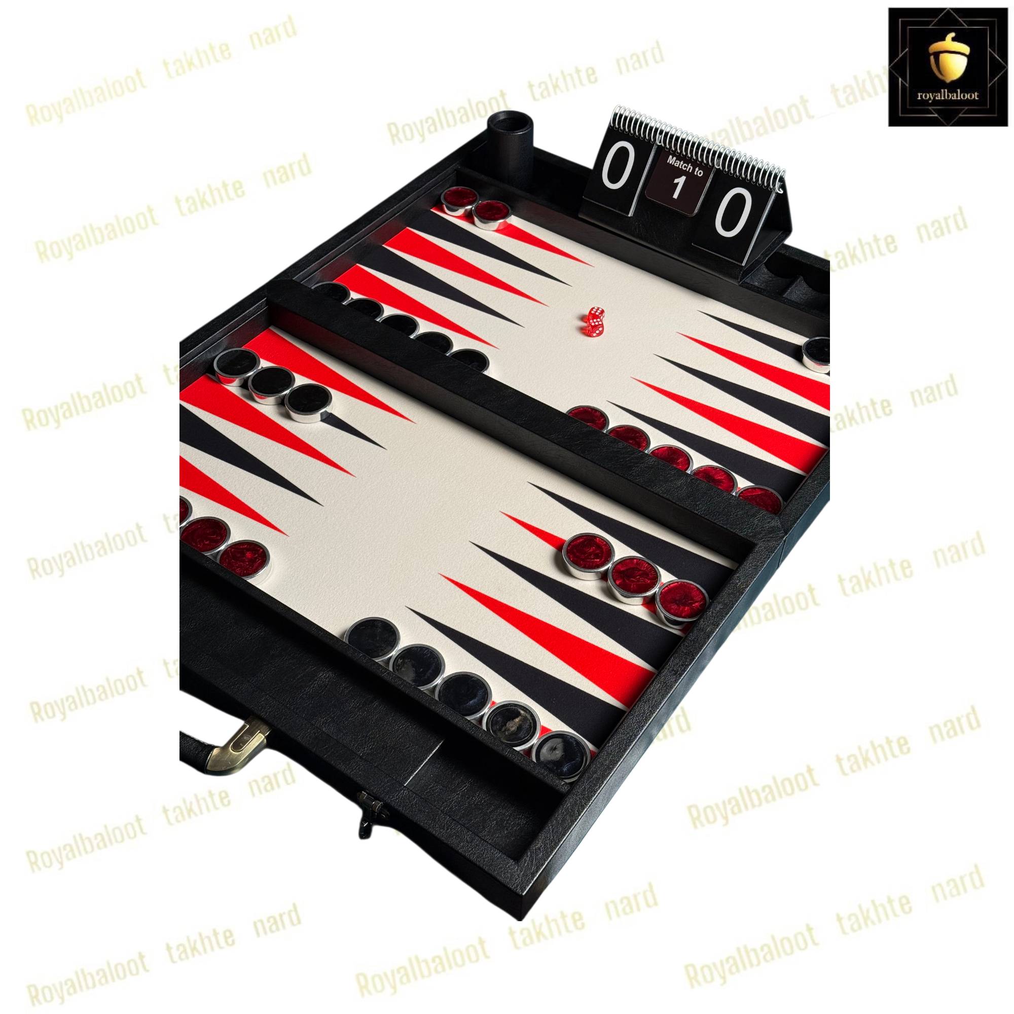 خرید تخته نرد مدرن بین المللی قرمز کد 554 خرید تخته نرد مدرن بین المللی قرمز کد 554