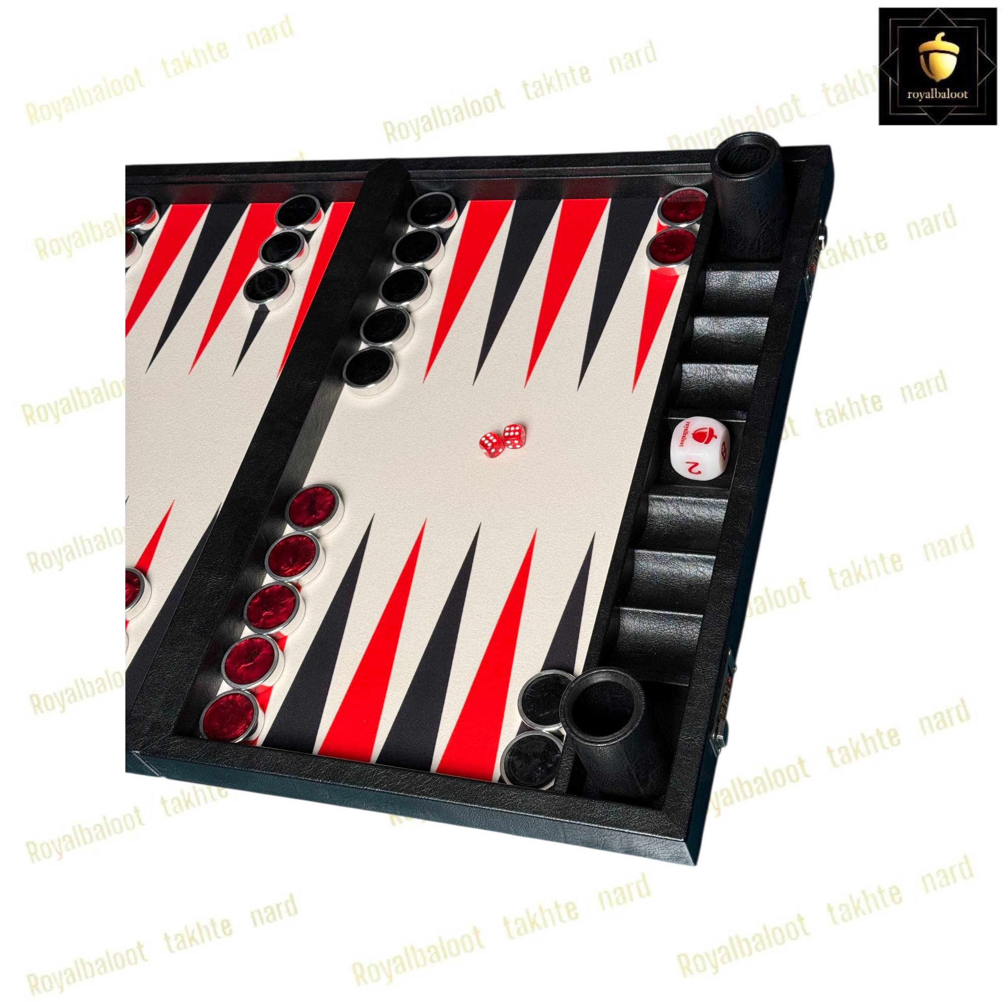 خرید تخته نرد مدرن بین المللی قرمز کد 554 خرید تخته نرد مدرن بین المللی قرمز کد 554