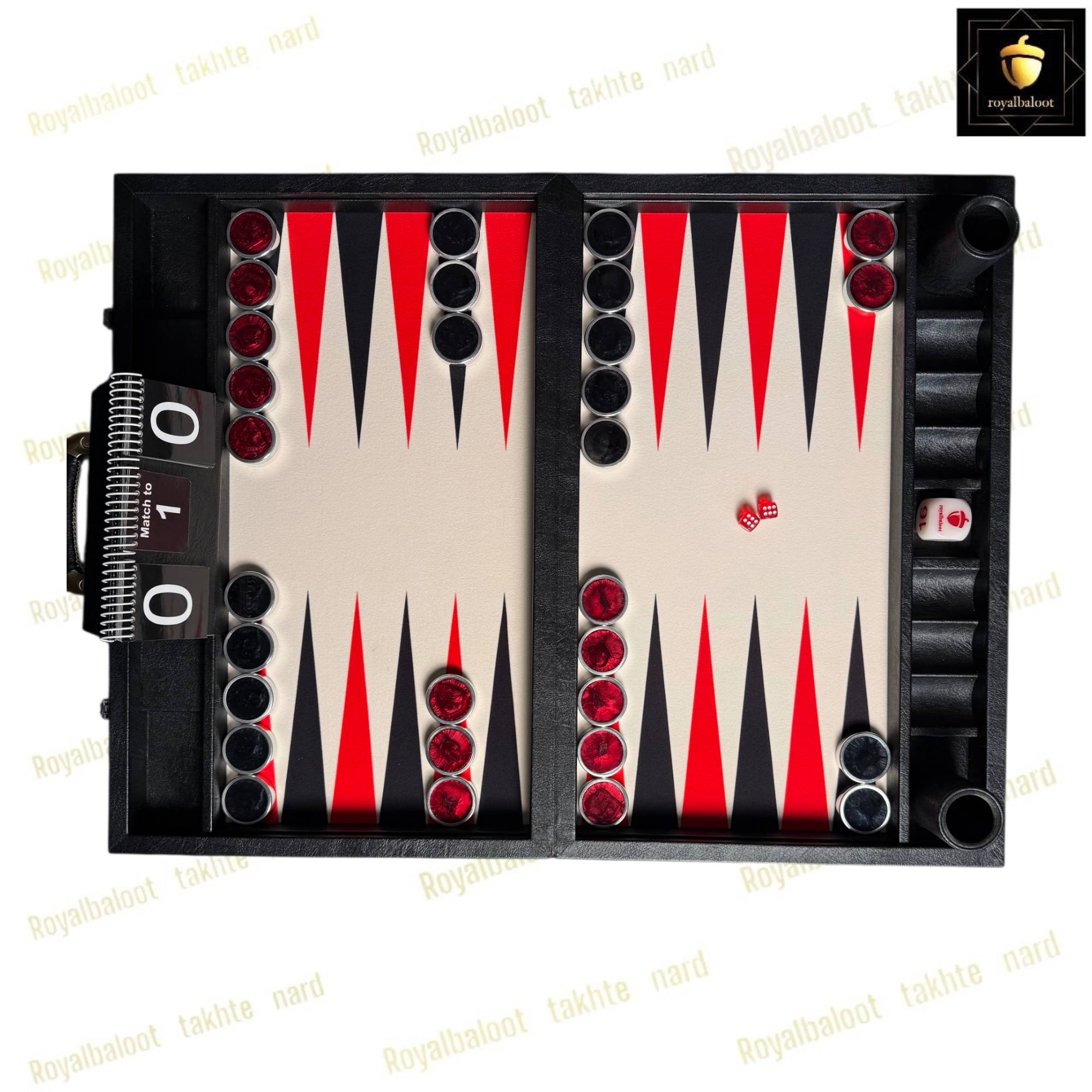 خرید تخته نرد مدرن بین المللی قرمز کد 554 خرید تخته نرد مدرن بین المللی قرمز کد 554