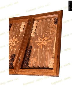 خرید تخته نرد گردو دور منبت سفارشی کد 560 خرید تخته نرد گردو دور منبت سفارشی کد 560