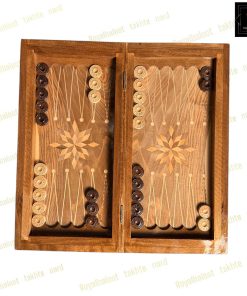 خرید تخته نرد گردو دور منبت سفارشی کد 560